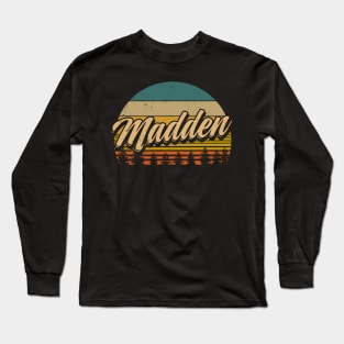 Madden Classic Name Vintage Styles Christmas 70s 80s 90s Long Sleeve T-Shirt